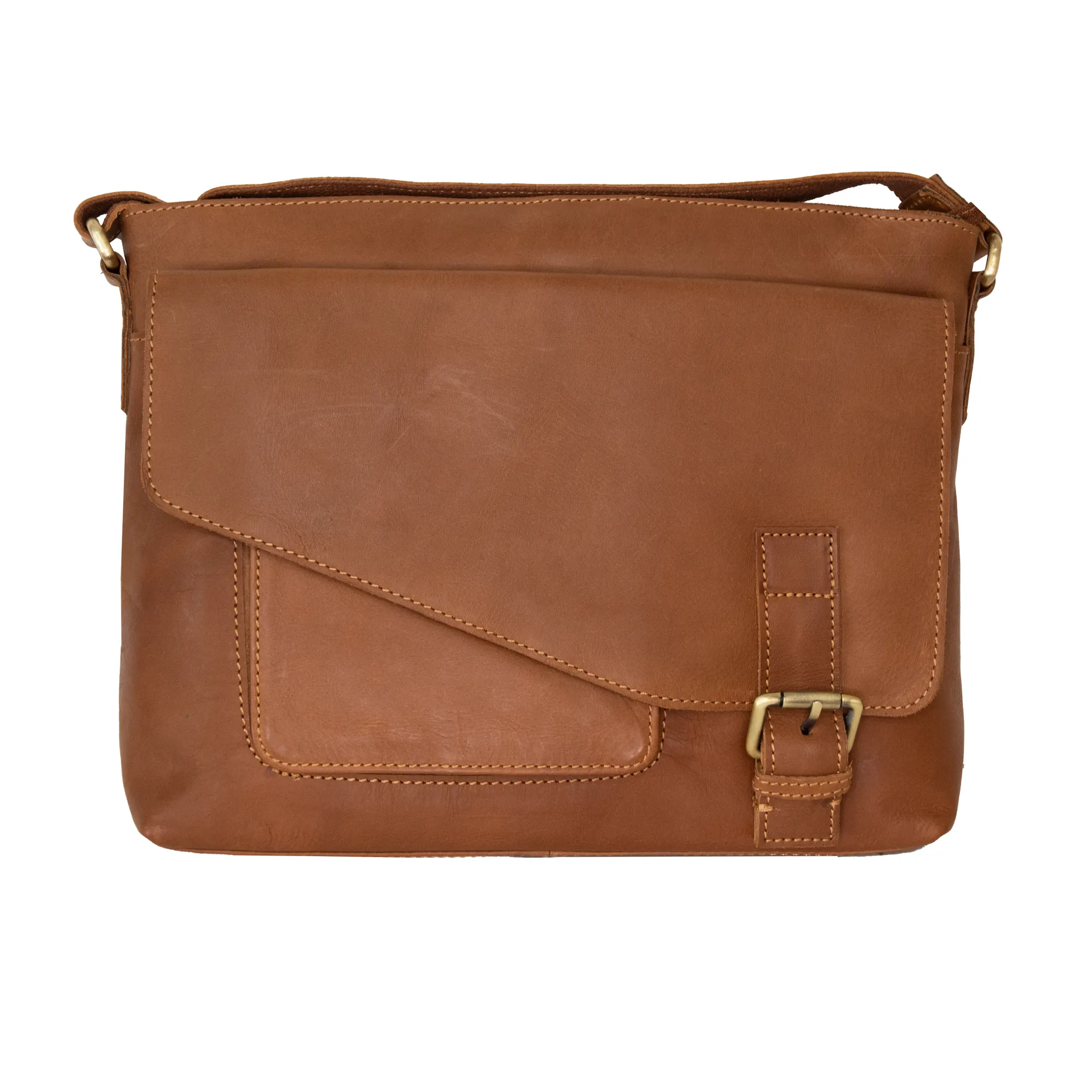 Diagonal Flap Zip Top Bag - 'Africa'