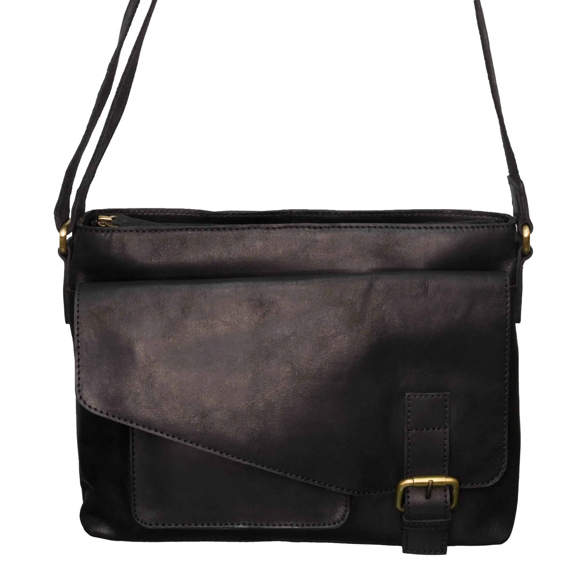 Diagonal Flap Zip Top Bag - 'Africa'