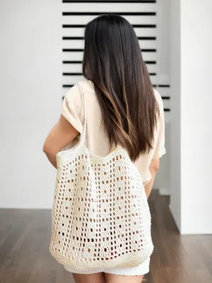 Diamond Grid Tote Bag