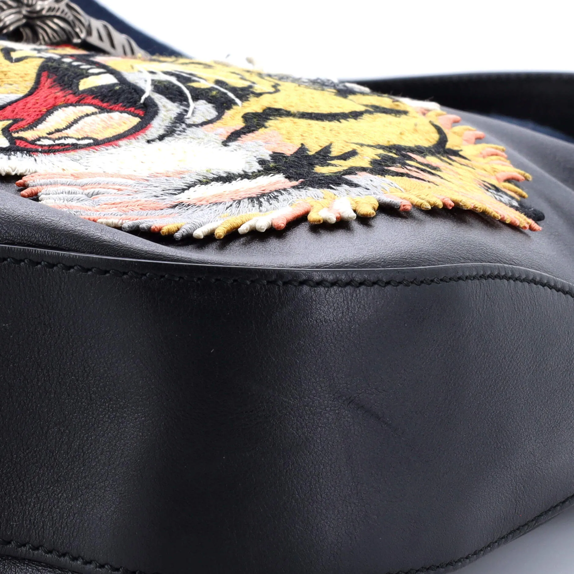 Dionysus Hobo Embroidered Leather Large
