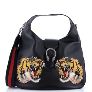 Dionysus Hobo Embroidered Leather Large