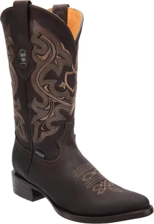 Dona Michi Men's Genuine Leather Western Cowboy Boots Leather Sole
