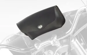 Dowco Willie & Max 59513-00 Revolution Series: Synthetic Leather Motorcycle Windshield Bag, Black, Universal Fit