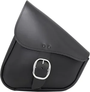 Dowco Willie & Max 59823-00 Triangulated Leather Motorcycle Swingarm Bag: Chrome Buckle, Black, 9 Liter Capacity , Brown