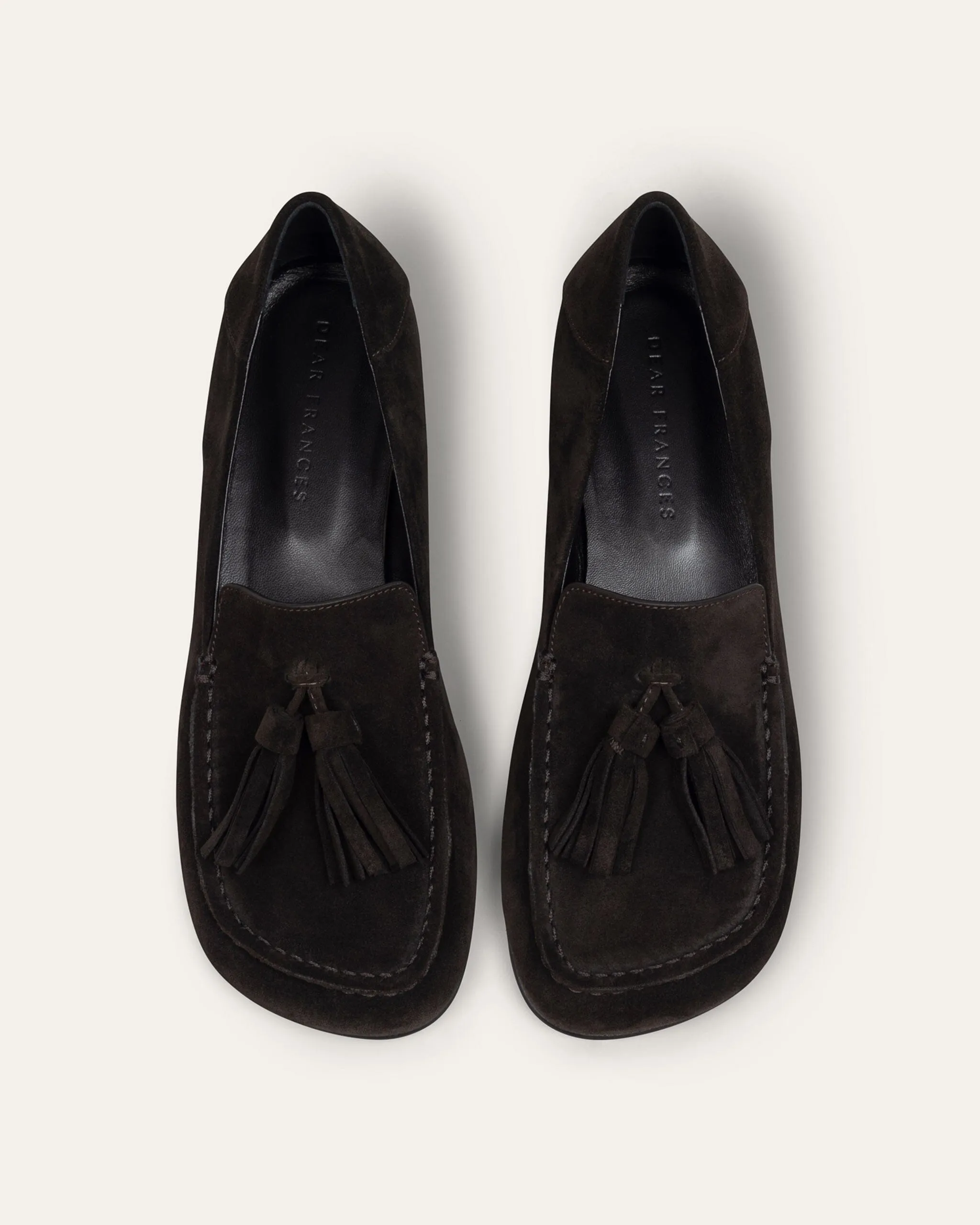 Drew Tassels, Brown Suede