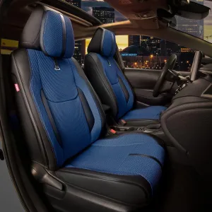Drive Series Front Row Set Seat Covers Universal for Cars Trucks SUV, Navy Blue, CA-SC-Drive-F-NB
