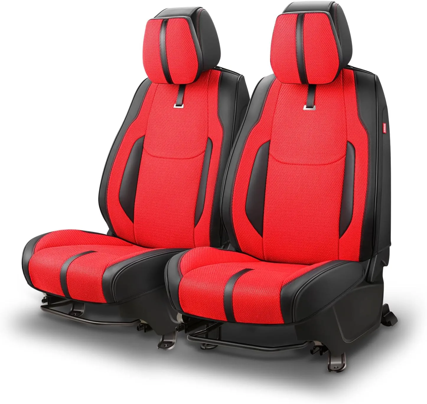 Drive Series Front Row Set Seat Covers Universal for Cars Trucks SUV, Red, CA-SC-Drive-F-RD