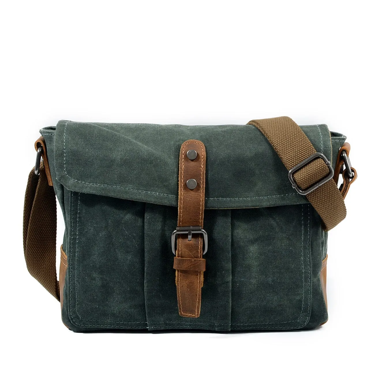 Durable Small Canvas Messenger Bag for Men