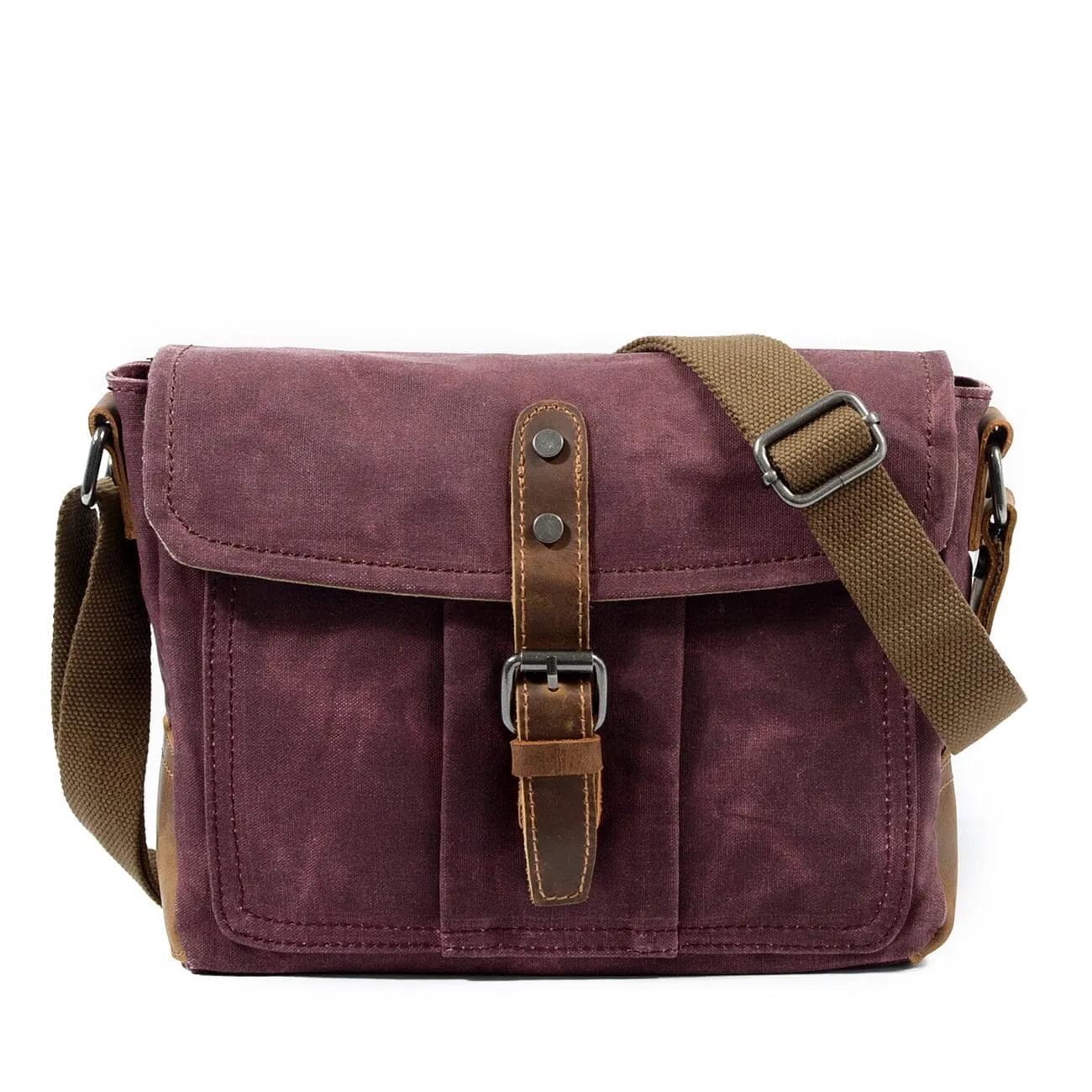 Durable Small Canvas Messenger Bag for Men