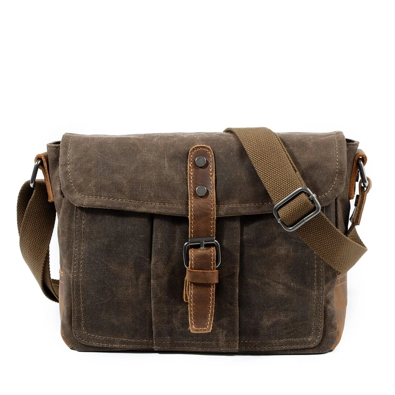 Durable Small Canvas Messenger Bag for Men