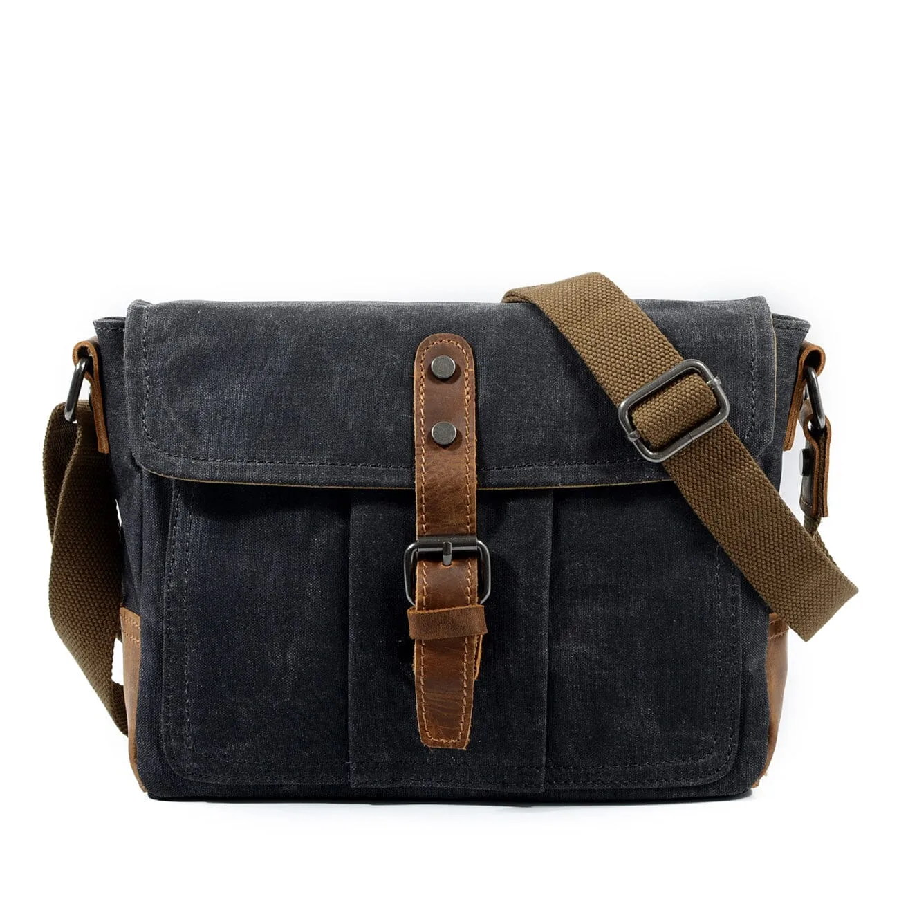 Durable Small Canvas Messenger Bag for Men