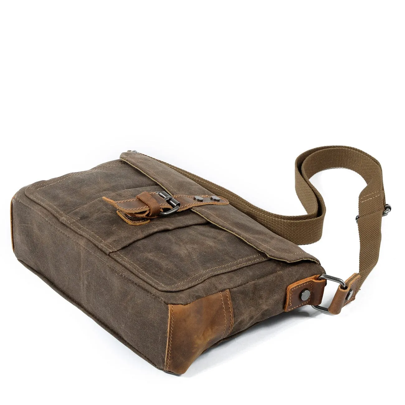 Durable Small Canvas Messenger Bag for Men