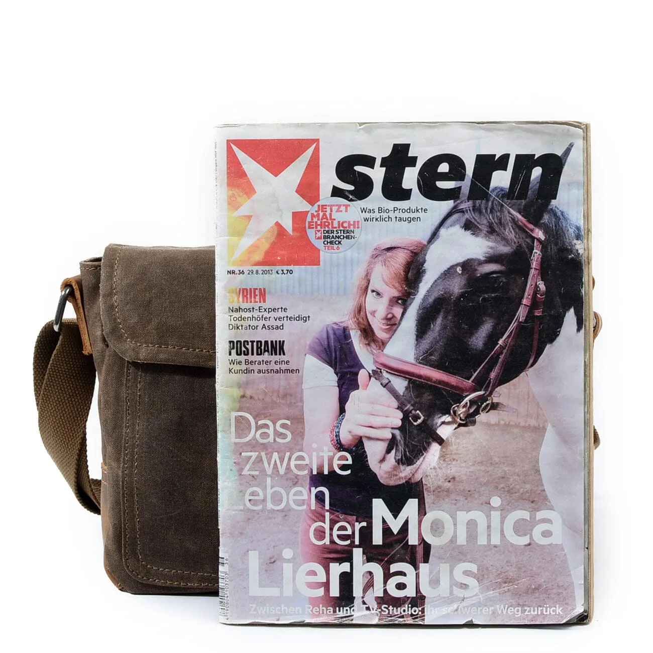Durable Small Canvas Messenger Bag for Men