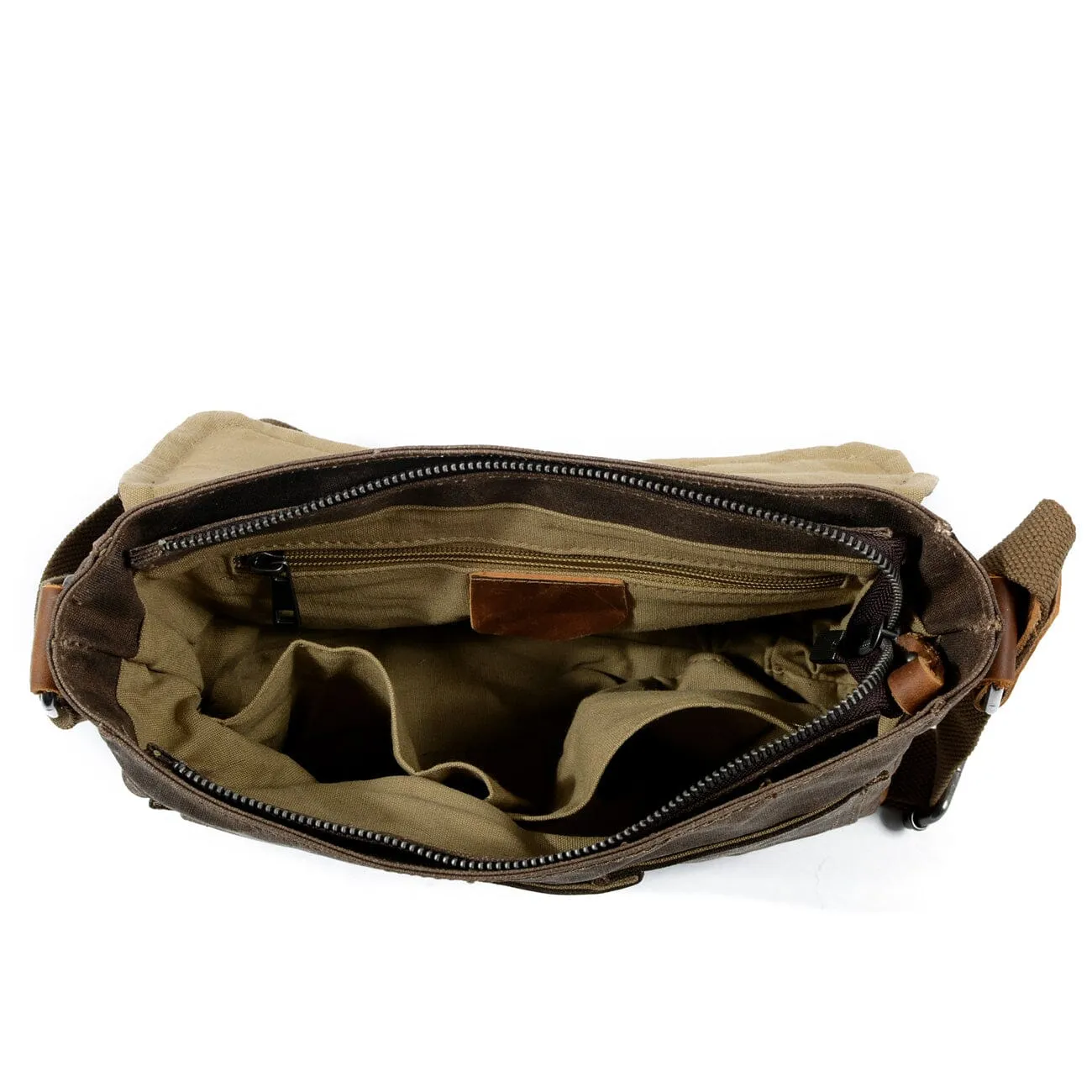 Durable Small Canvas Messenger Bag for Men