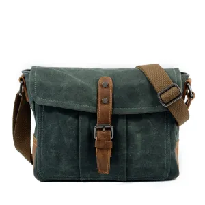 Durable Small Canvas Messenger Bag for Men