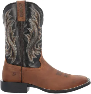 Durango Mens Shyloh Embroidered Square Toe Casual Boots Mid Calf - Black, Brown