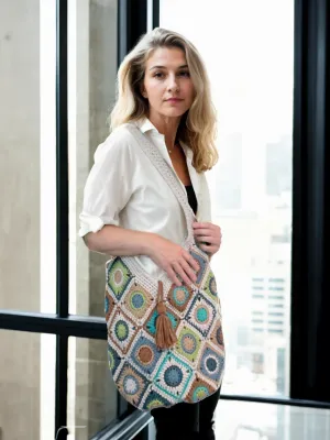 Earthy Squares Tote Bag
