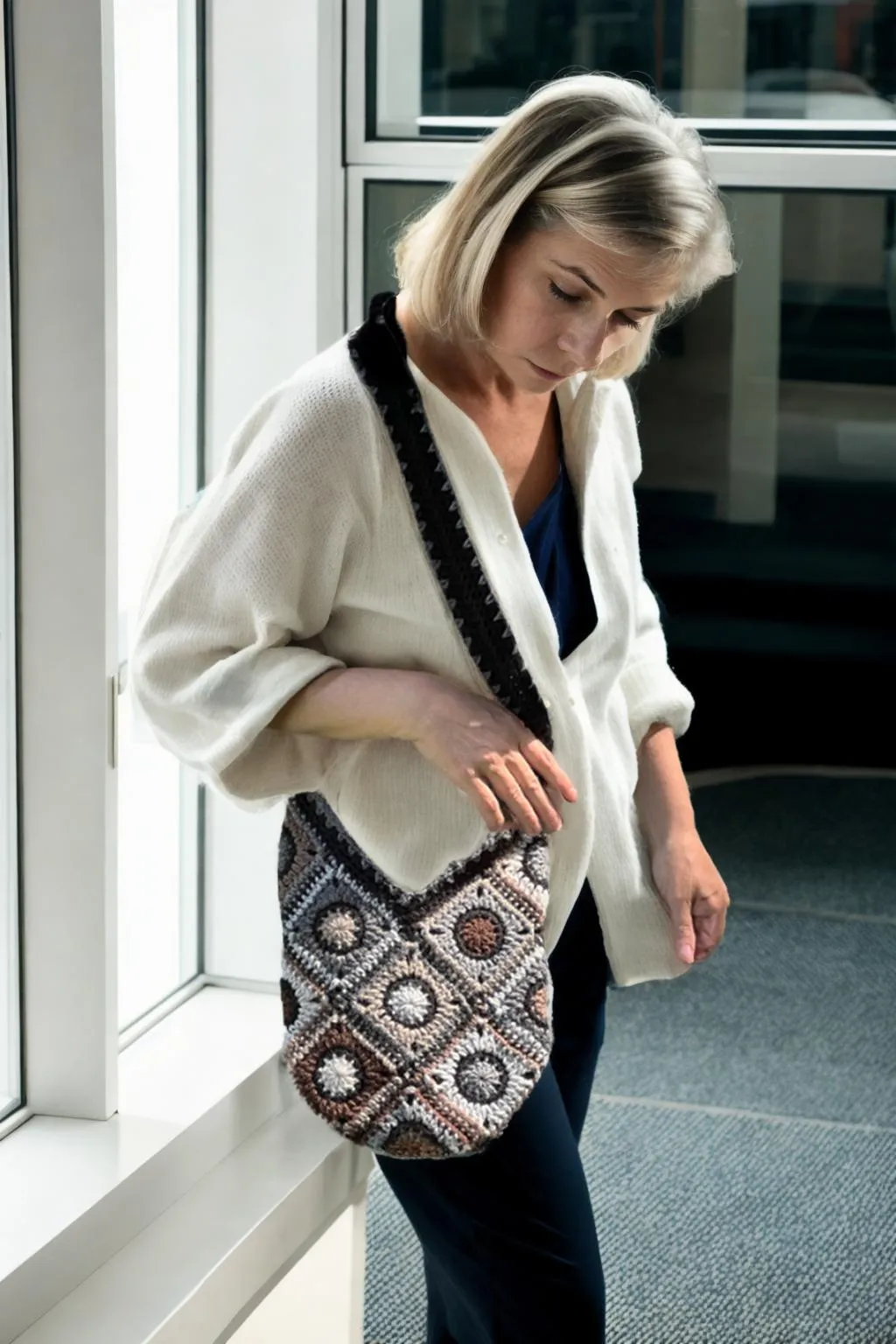 Earthy Squares Tote Bag