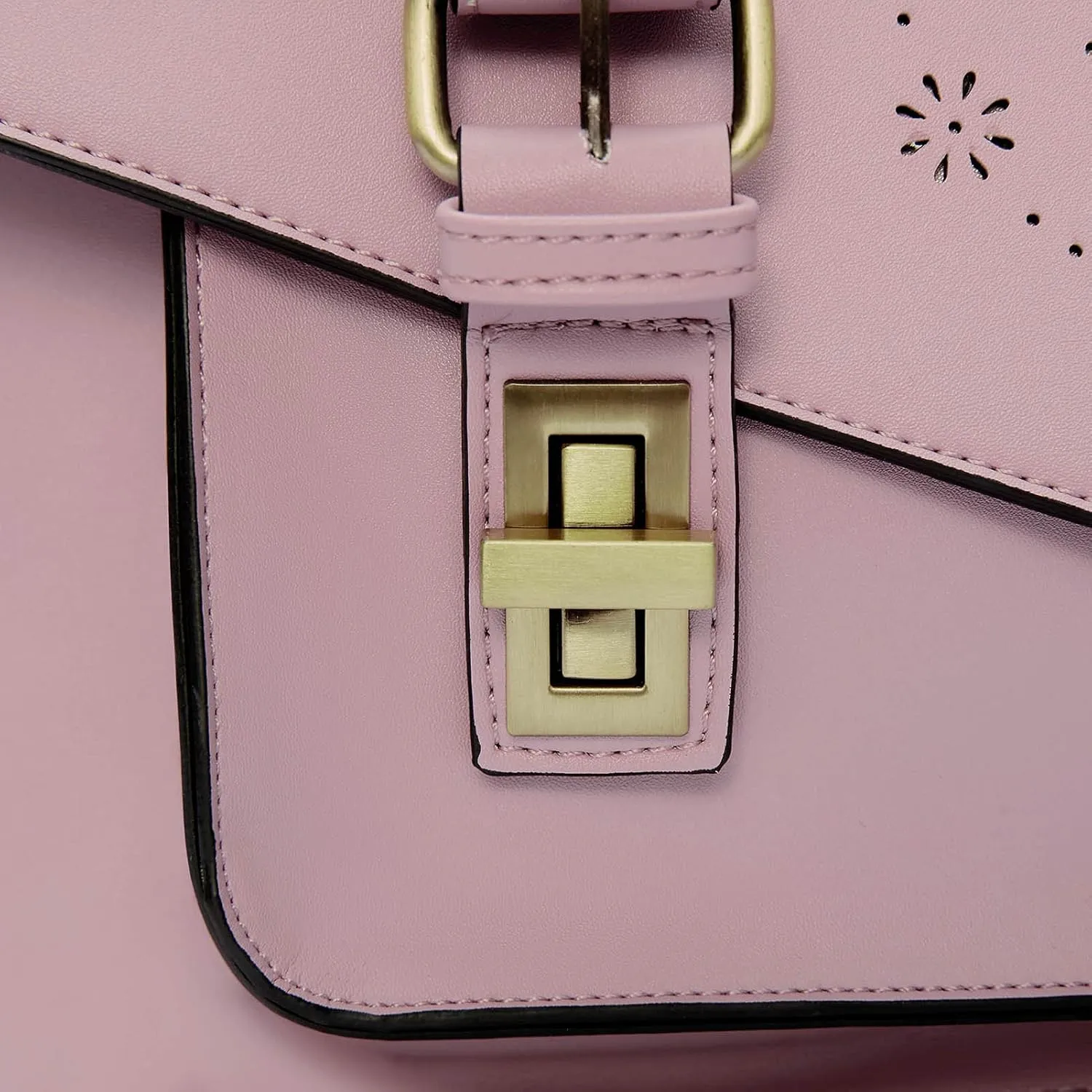 ECOSUSI Backpack for Women Briefcase Messenger Laptop Bag Vegan Leather Satchel Work Bags Fits 15.6 inch Laptops, Purple