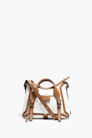 Ecru Pashli Moto Satchel