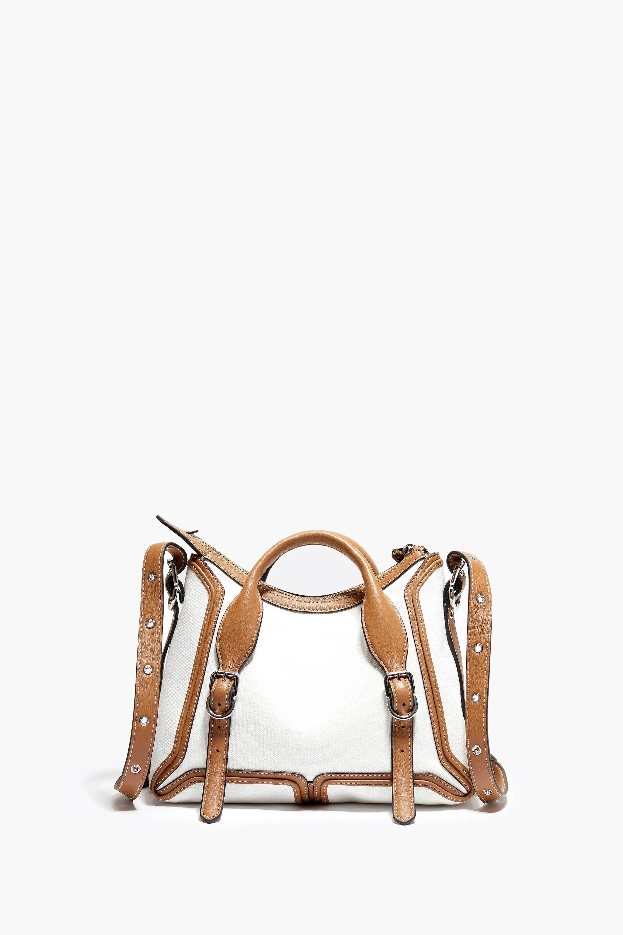 Ecru Pashli Moto Satchel