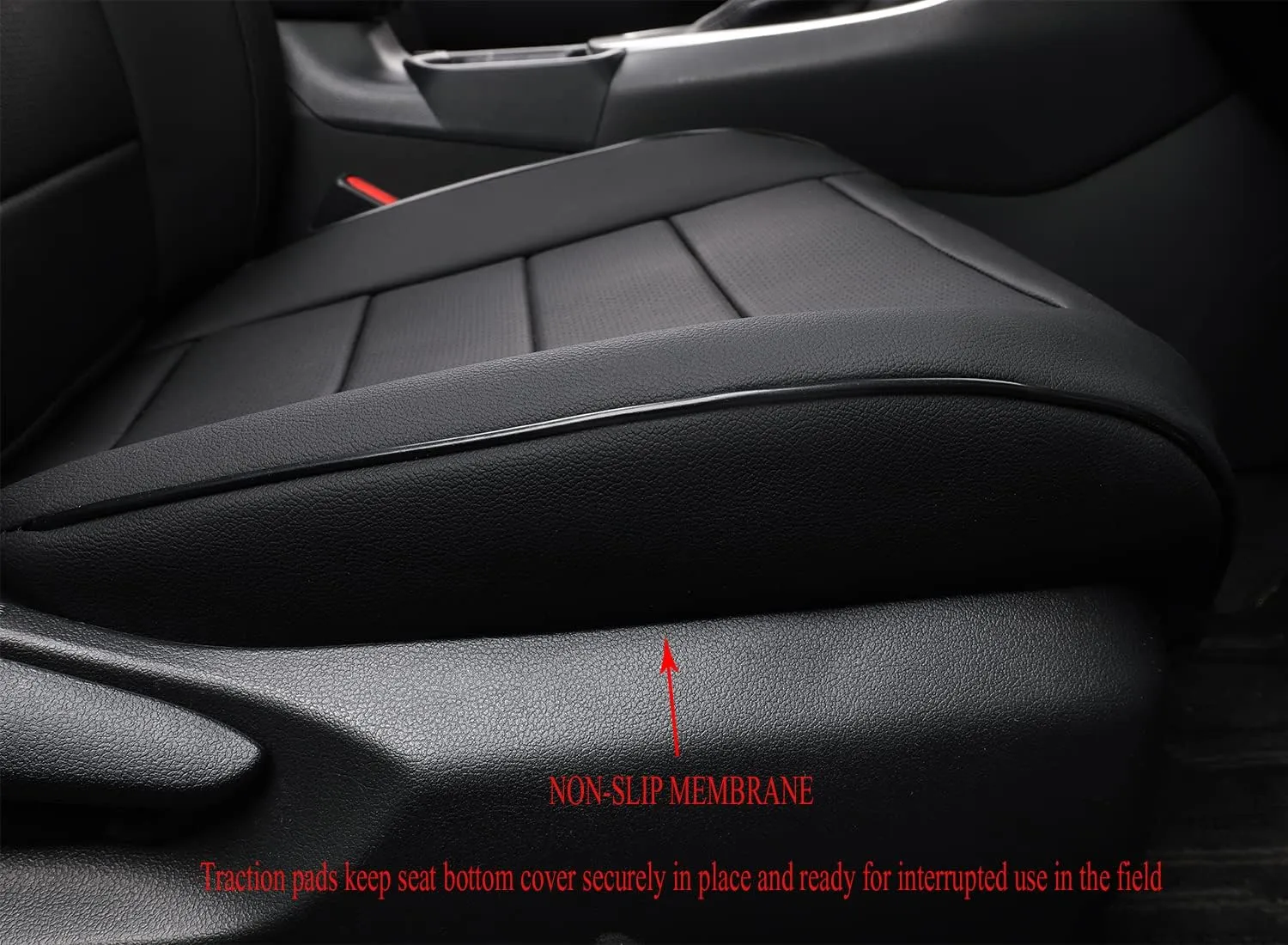 EKR Custom Fit Challenger Car Seat Covers for Select Dodge Challenger SRT,RT,GT,SXT,T/A 2015 2016 2017 2018 2019 2020 2021 2022 2023 -Full Set - Leather(Black)