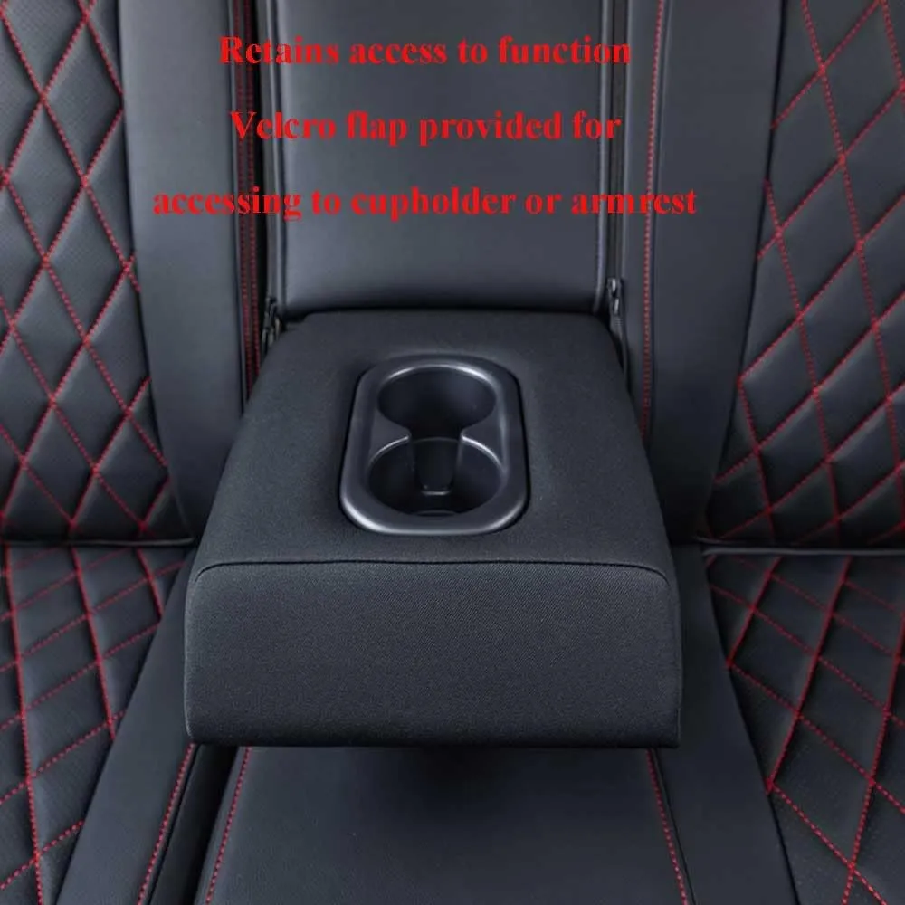 EKR Custom Fit CRV Seat Covers for Select Honda CRV 2023 2024 2025 - Full Set,Leather (Black with Red Piping)