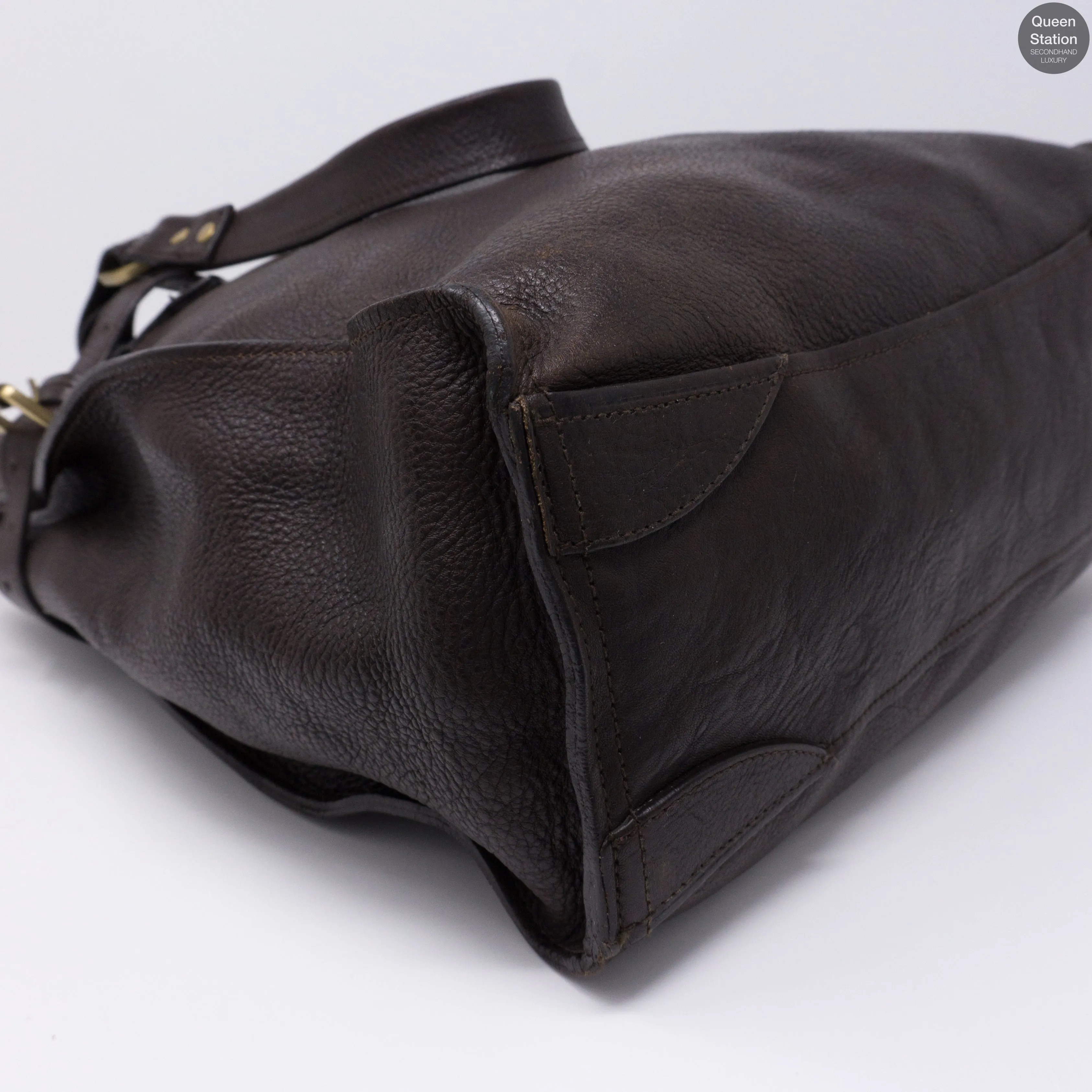 Elgin Brown Leather Satchel Bag