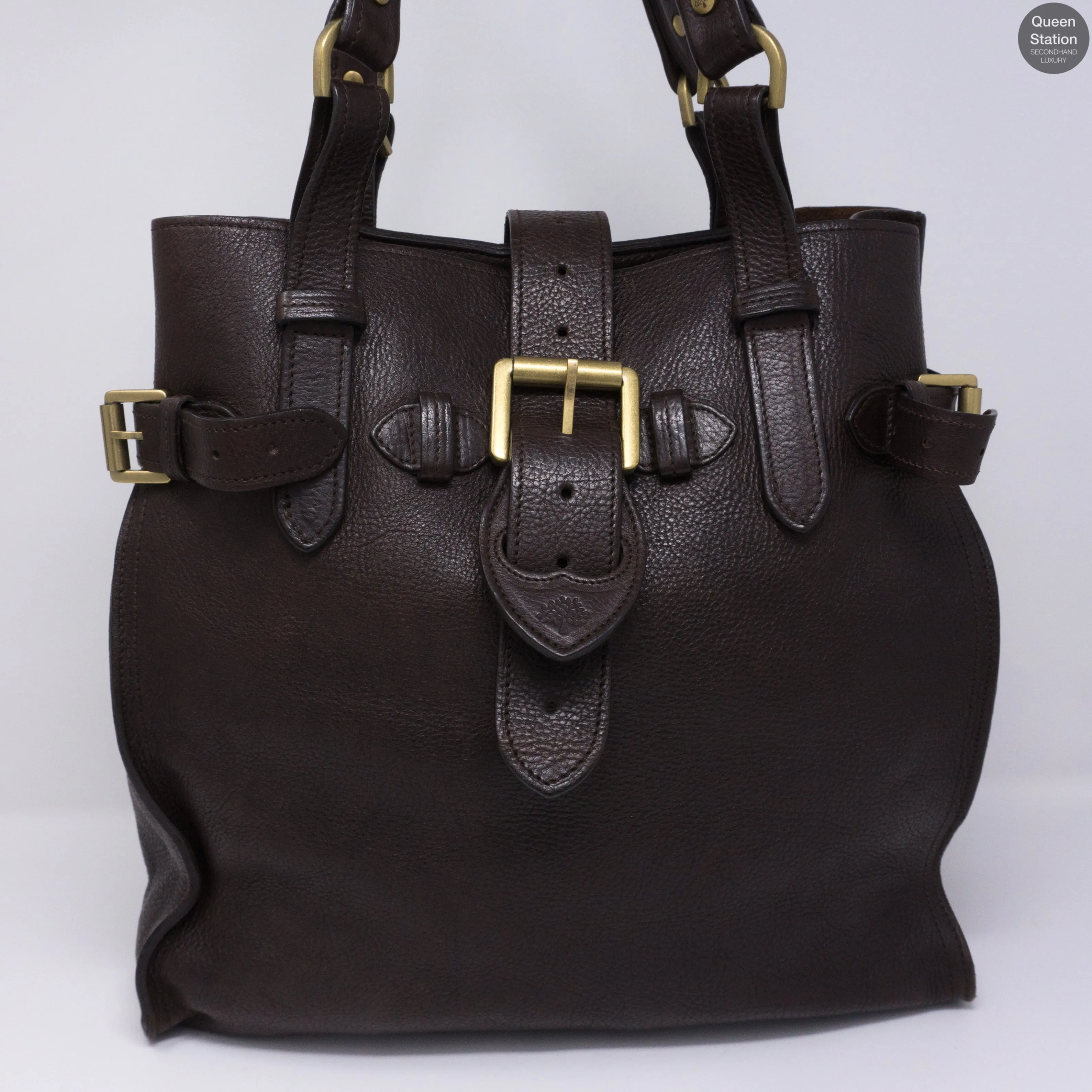 Elgin Brown Leather Satchel Bag