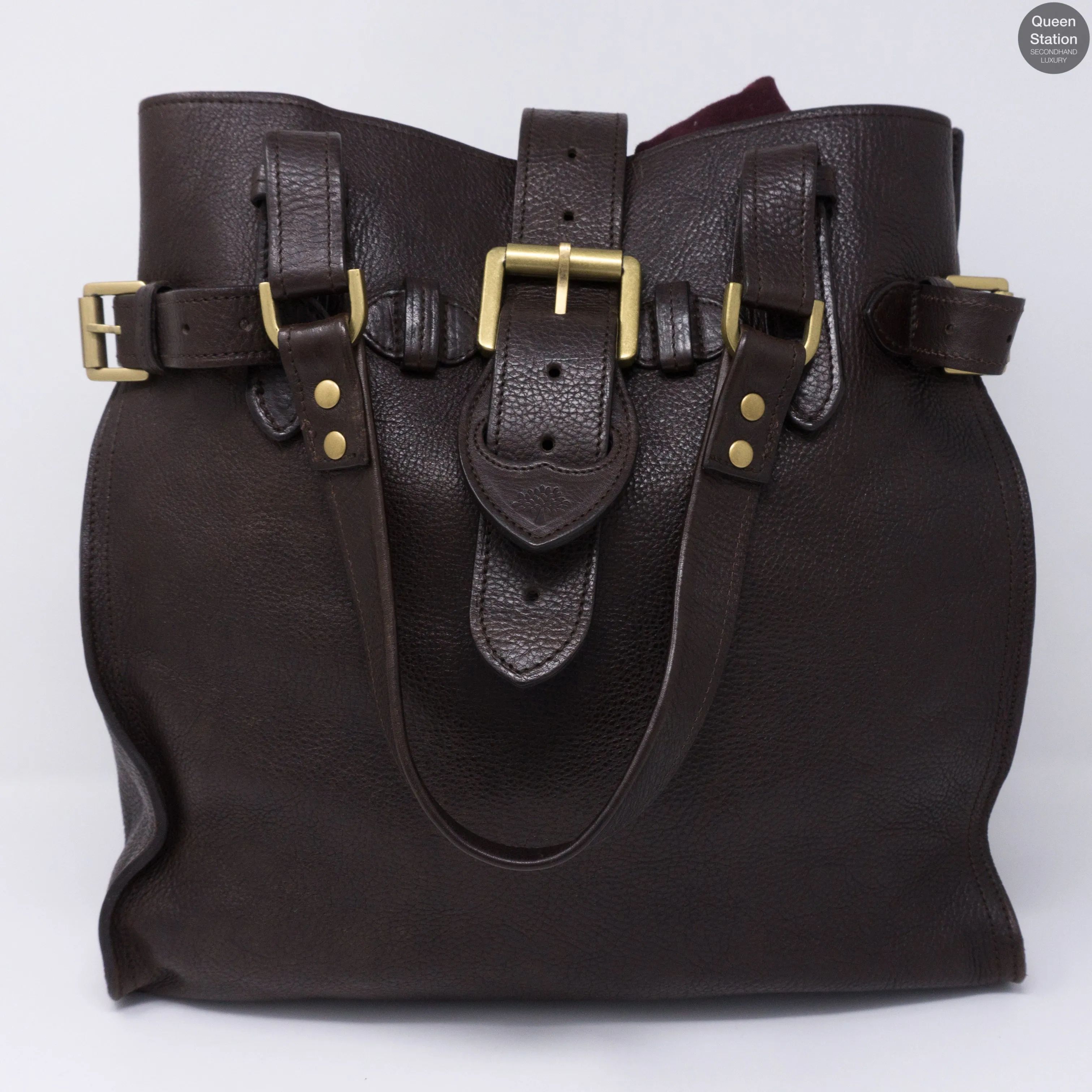 Elgin Brown Leather Satchel Bag