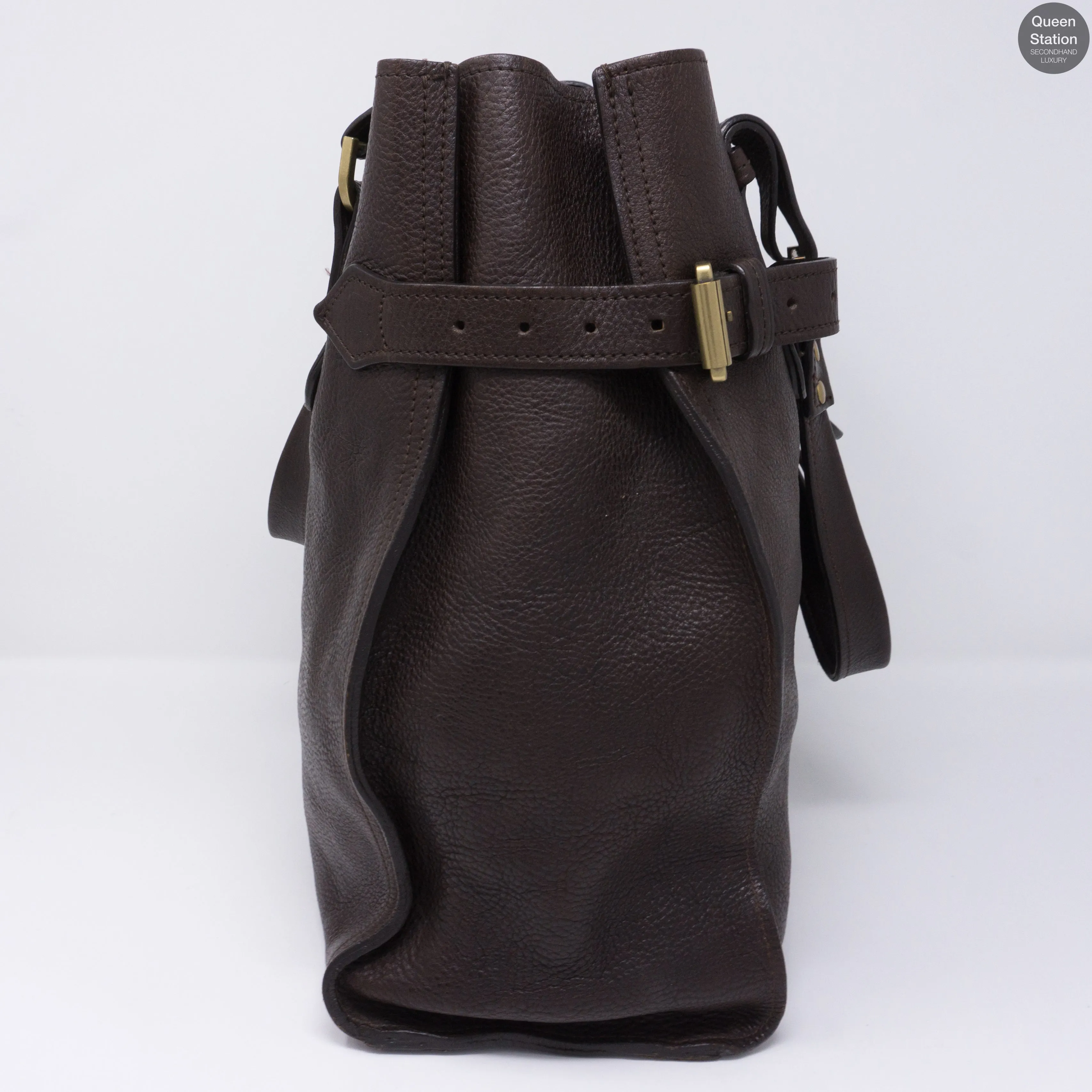 Elgin Brown Leather Satchel Bag