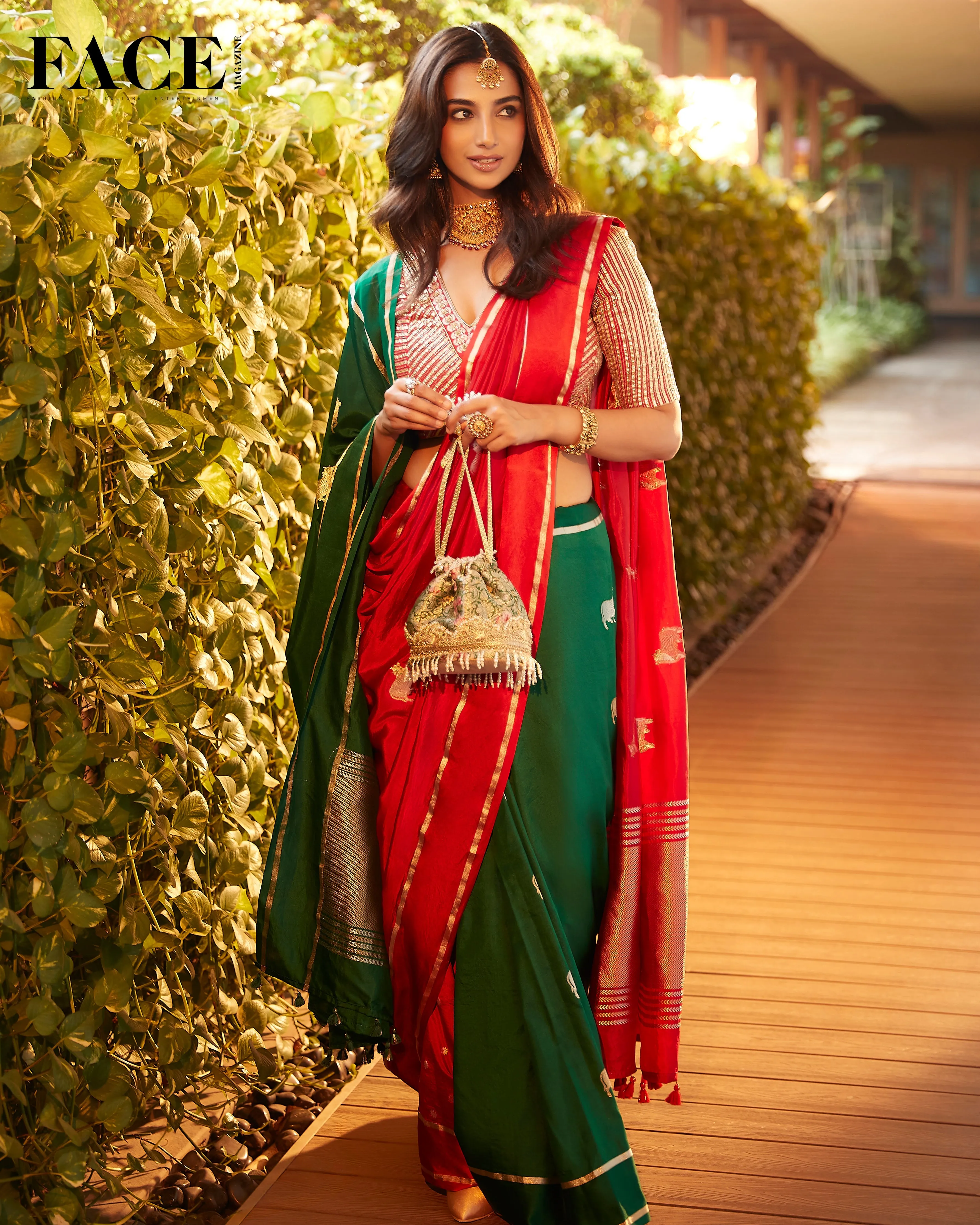 Elora Green Potli