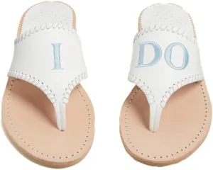 Embroidered "I DO" Sandal