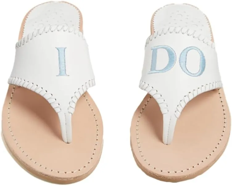 Embroidered "I DO" Sandal