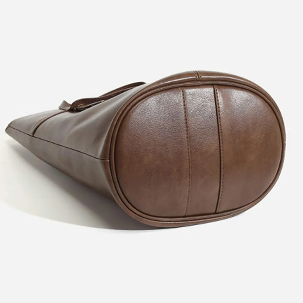 Epsion Bucket Bags for Women Purses and Handbags PU Vegan Leather Tote Bag Shoulder Bag Slouchy Purse
