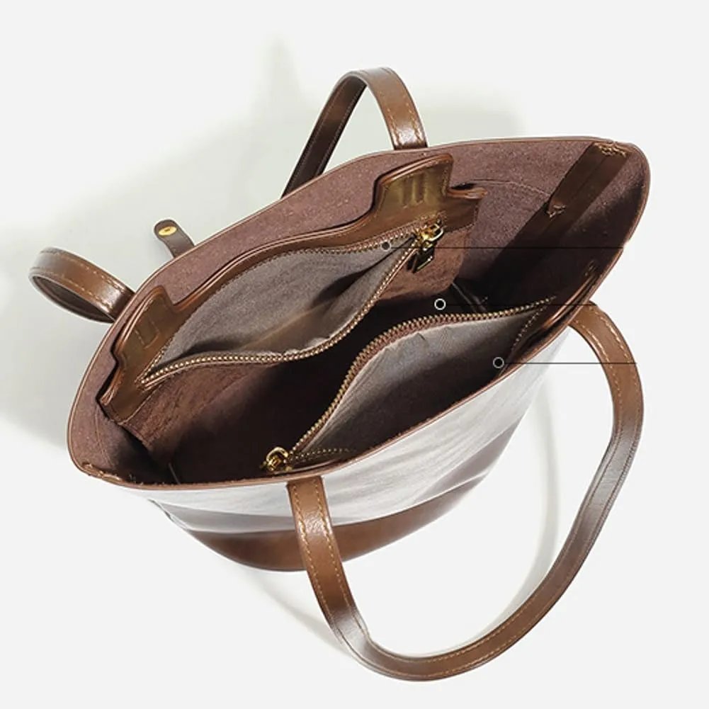 Epsion Bucket Bags for Women Purses and Handbags PU Vegan Leather Tote Bag Shoulder Bag Slouchy Purse