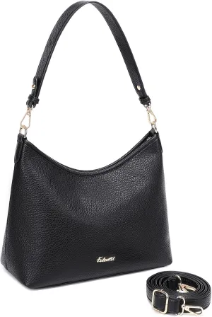 Eslcorri Hobo Bag for Women, PU Leather Crossbody Purse Travel Shoulder Satchel Bags Ladies Tote Handbags with 2 Straps