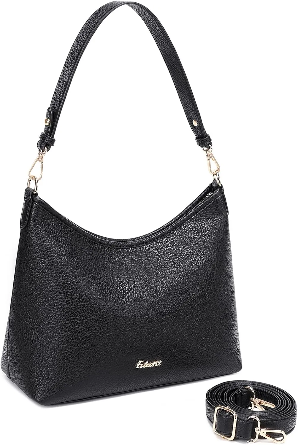 Eslcorri Hobo Bag for Women, PU Leather Crossbody Purse Travel Shoulder Satchel Bags Ladies Tote Handbags with 2 Straps