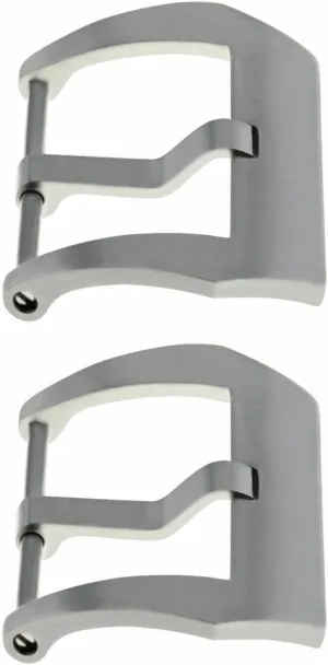 Ewatchparts 2-22mm Pre-V Screw Buckle Compatible With Panerai 40mm Band Strap Leather Rubber Brushed