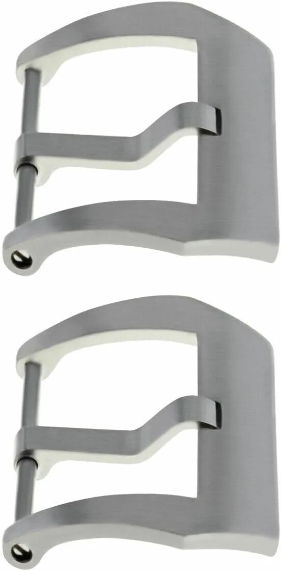 Ewatchparts 2-22mm Pre-V Screw Buckle Compatible With Panerai 40mm Band Strap Leather Rubber Brushed