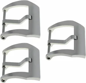 Ewatchparts 3-22mm Pre-V Screw Buckle Compatible With Panerai 40-4mm Leather Rubber Band Strap Brush