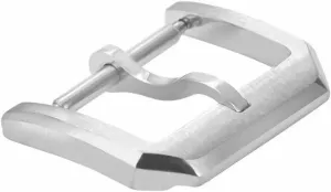 Ewatchparts Brushed 18mm Tang Buckle Compatible With IWC Pilot Watch Fot Ribber Leather Strap Watch Band