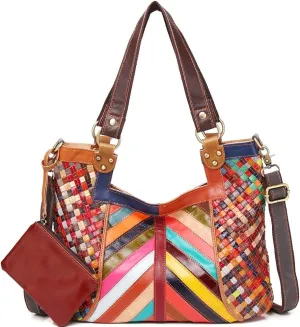 Eysee Handbag,Leather Shoulder Bag,Multicolor Messenger Bag, Women's Tote Bag