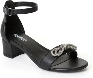 FabKids Girls Braided Open Toe Ankle Strap Flat Lightly Padded Sandals Summer Holiday Party Dress Shoes for Toddler Little Kid Big Kid