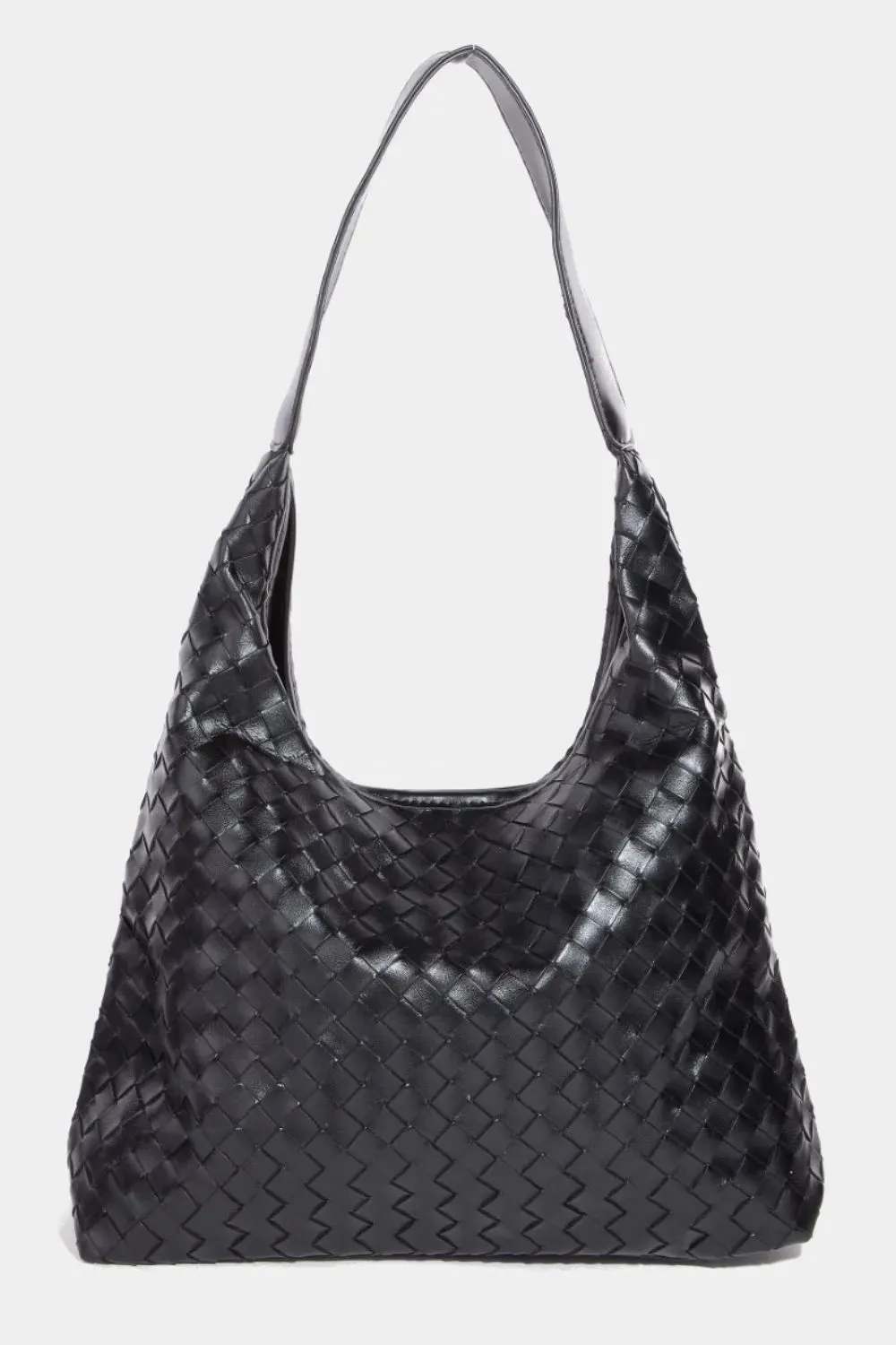 Fame Wide assortment Faux Woven Leather Bag Trusted Tote