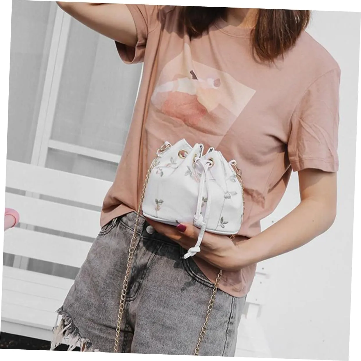 Fashion Bucket Bag Shoulder Bucket Bag Women Bucket Bag Shoulder Bucket Miss