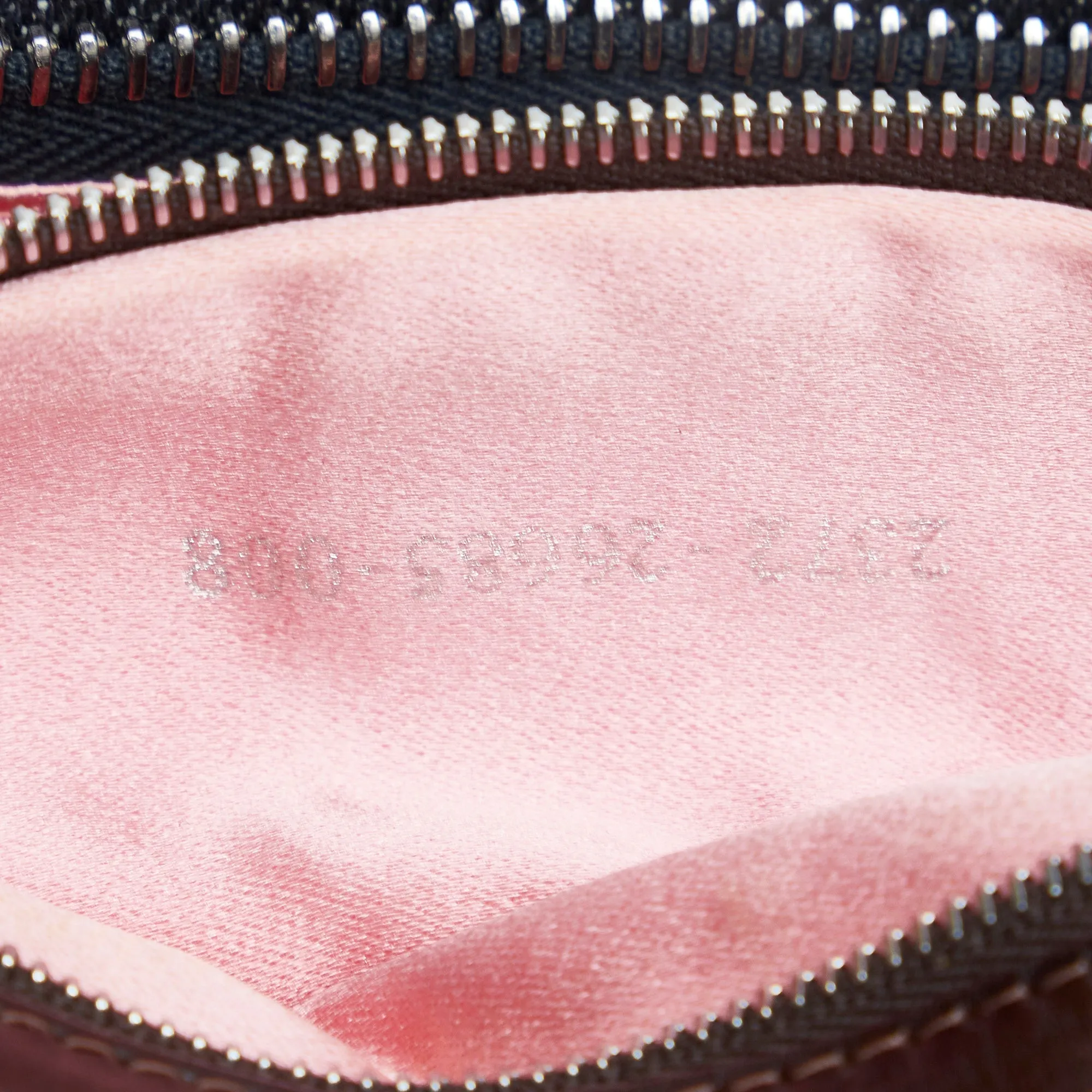 FENDI Embroidered Denim Baguette