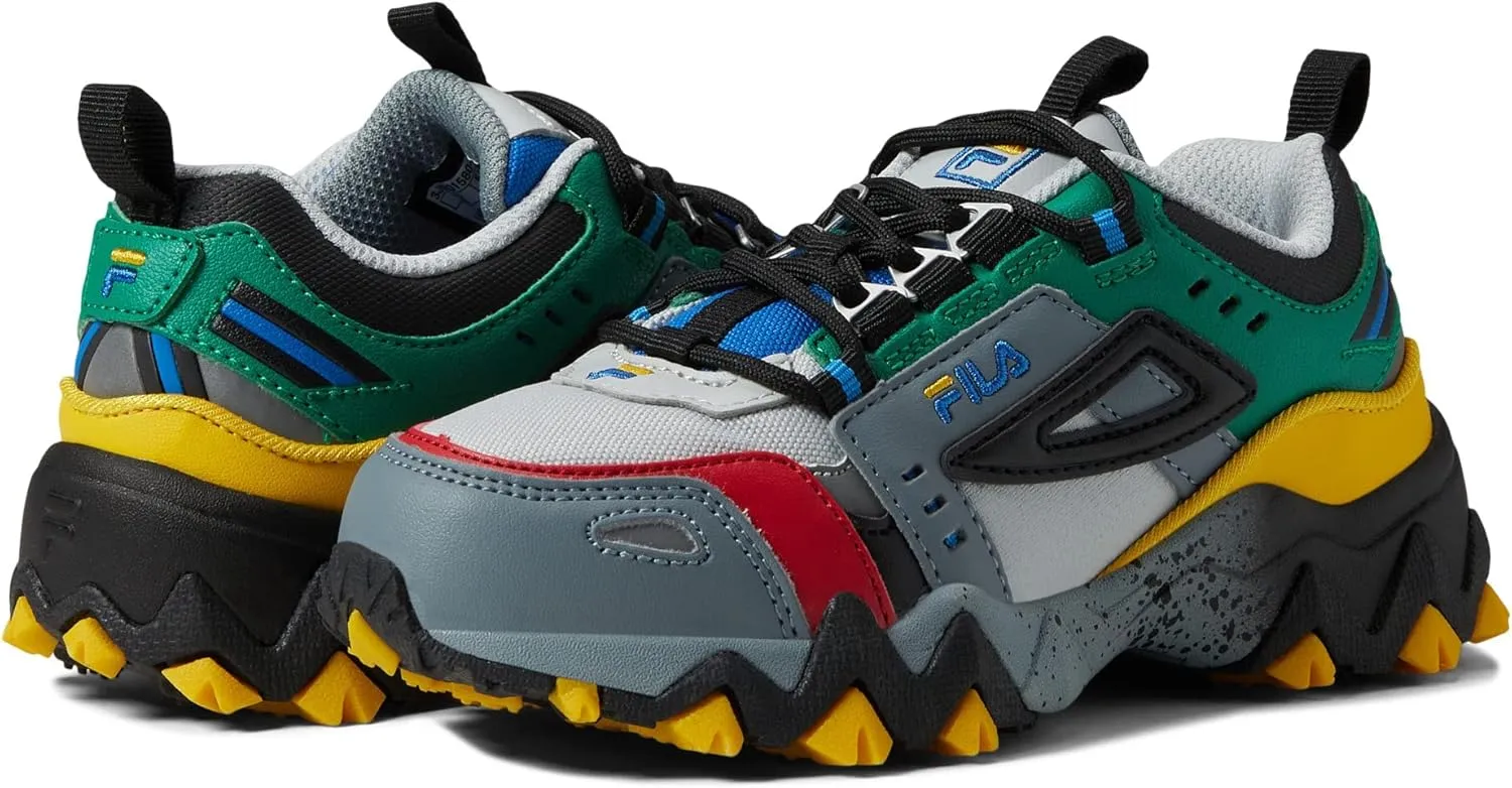 Fila Boy's Oakmont TR (Toddler/Little Kid) Glacier Gray/Monument/Black 3 Little Kid M
