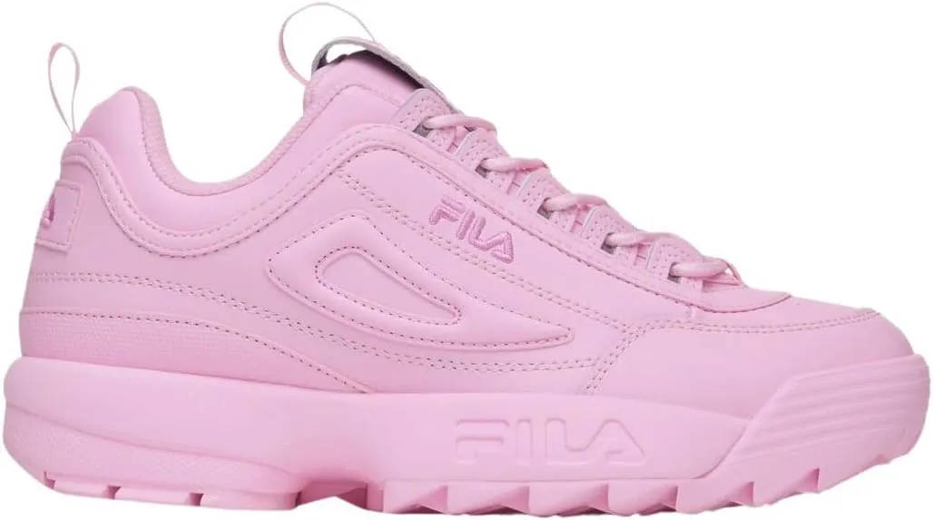 Fila Women's Disruptor II Premium Sneakers, Pirouette/Pastel Lavender/Pirouette, US 7.5 M