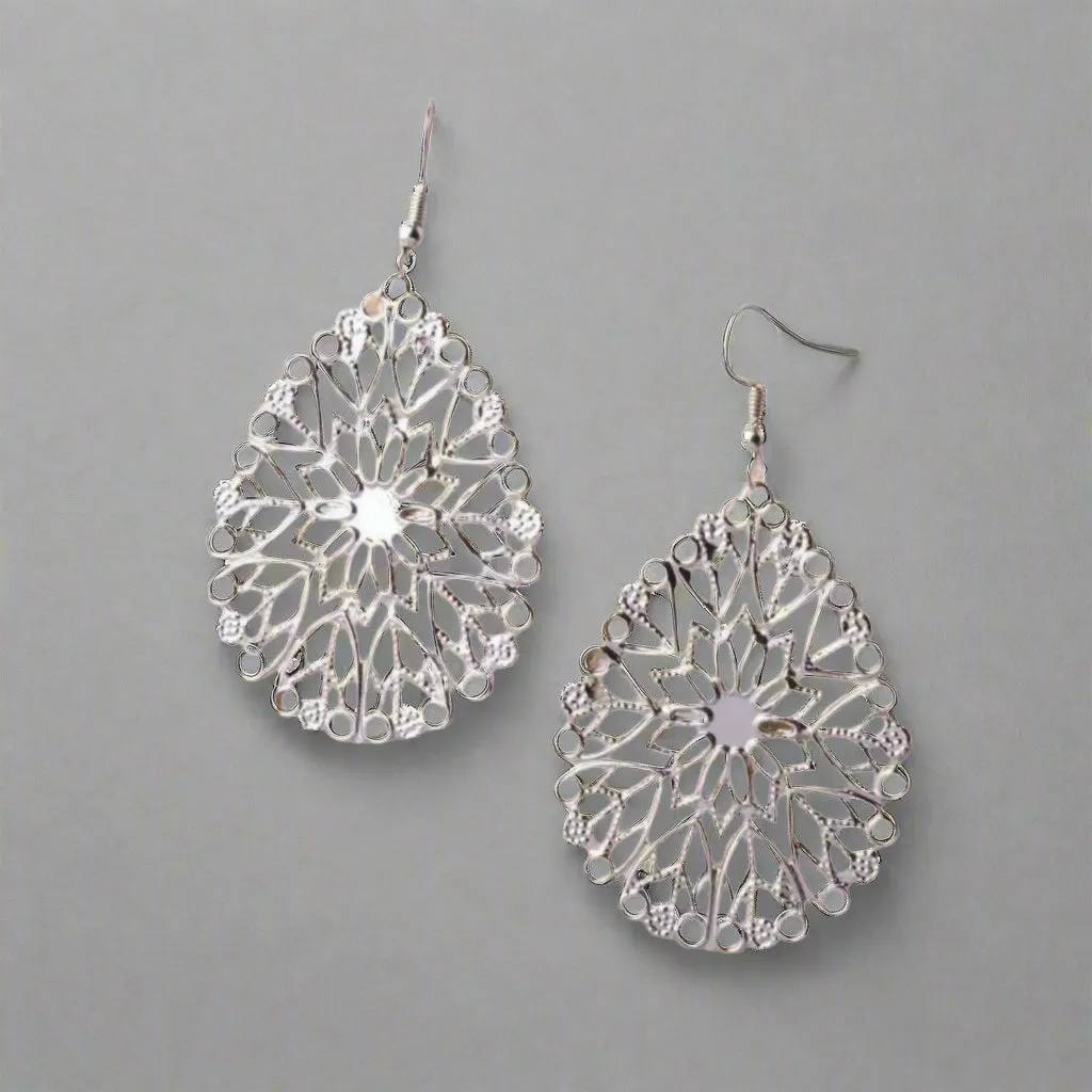Filigree Silver Earrings